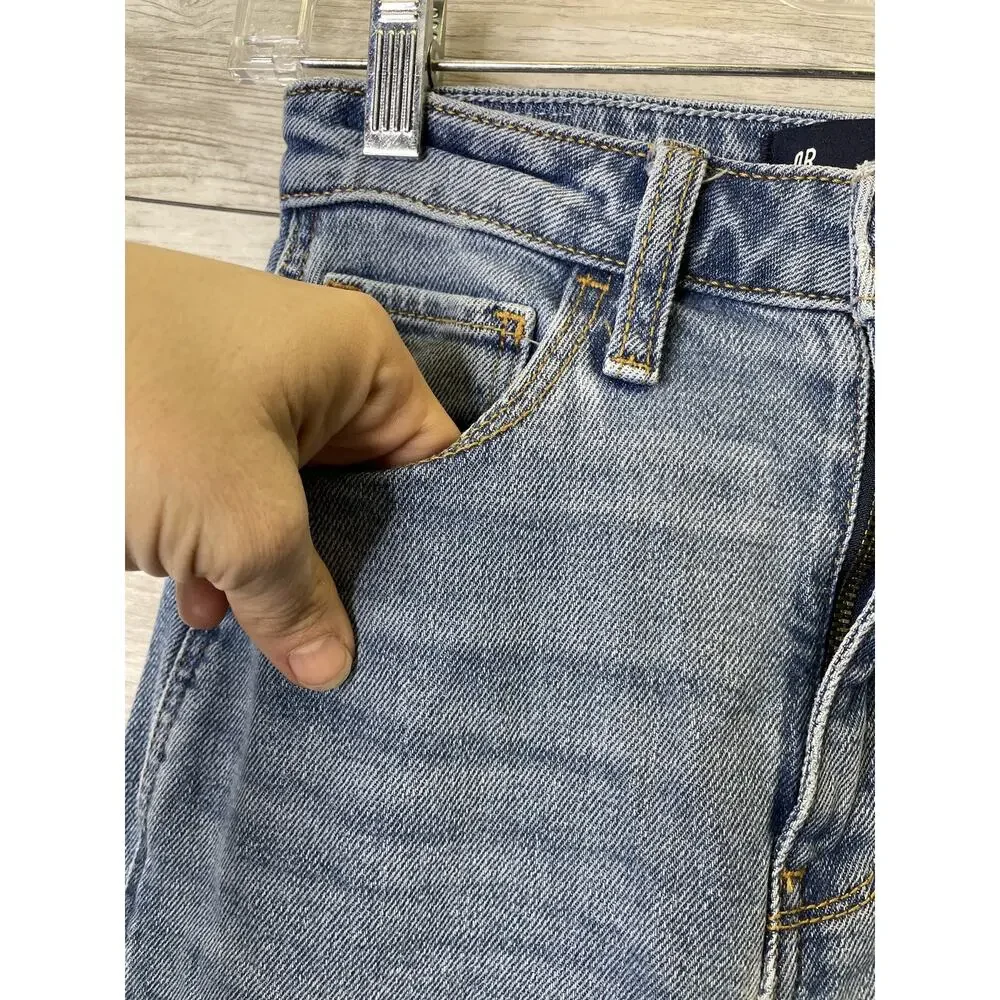 Hollister Womens 24‎ Blue Ultra High-Rise Mom Jean Vintage Stretch Denim W24 L27